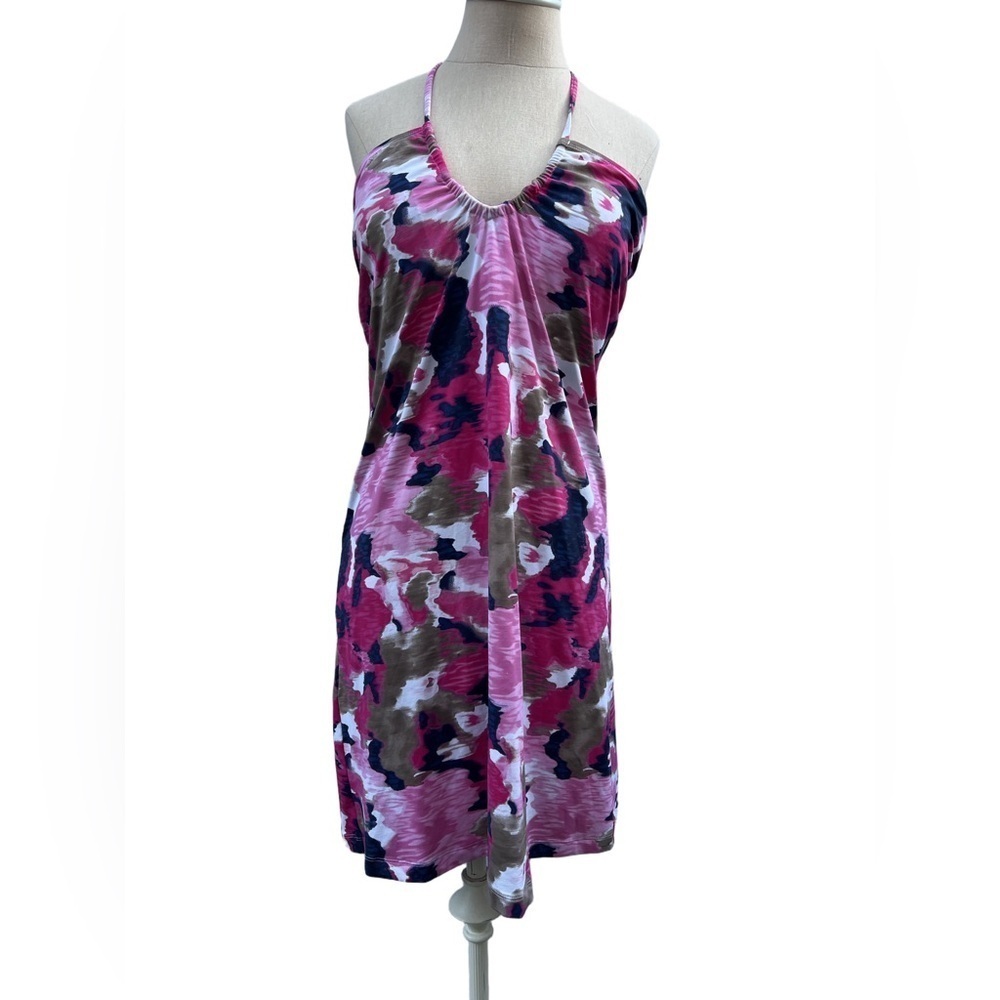 NWT Tommy Bahama Meridian Halter Cup Spa Dress Coverup Pink Martini Size Medium
